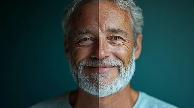 old man smiling Old man smiles