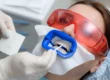 Teeth whitening at the dentist