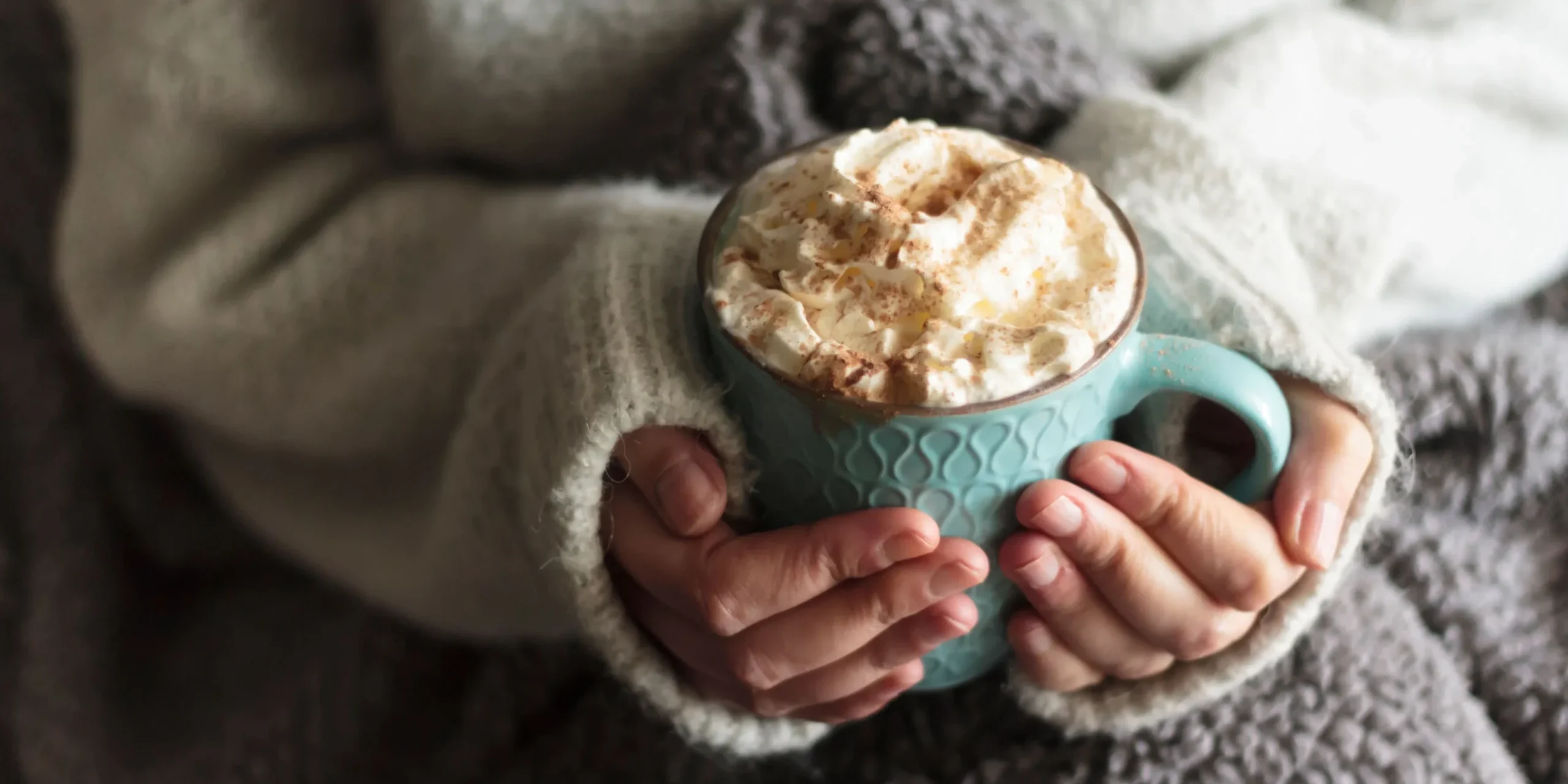 Having a hot choc after a filling