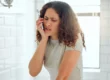 Pain from gum disease while brushing teeth