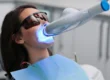 Teeth whitening at the dentist